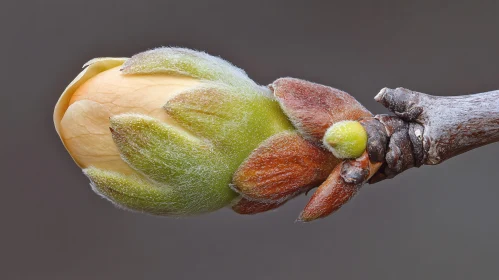 Detailed Macro Image of a Bud