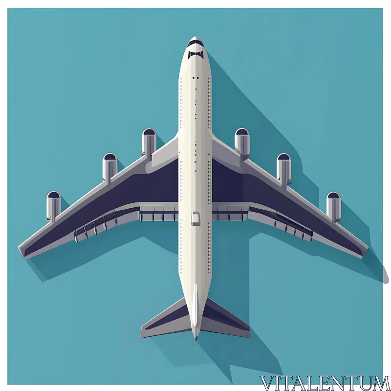 Minimalist Aviation Artwork AI Image