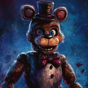 Whimsical Animatronic Bear with Top Hat