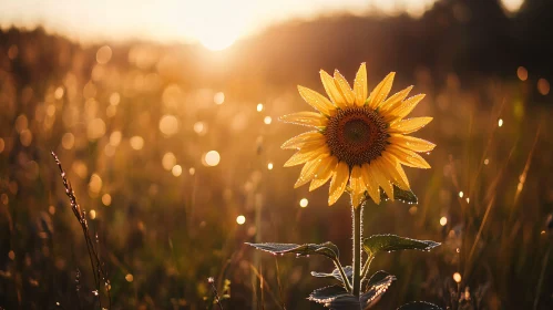 Sunset Sunflower in Bloom