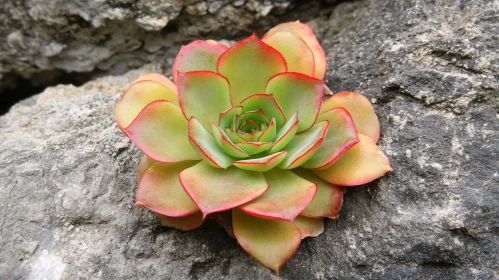 Succulent Plant in Rocky Habitat