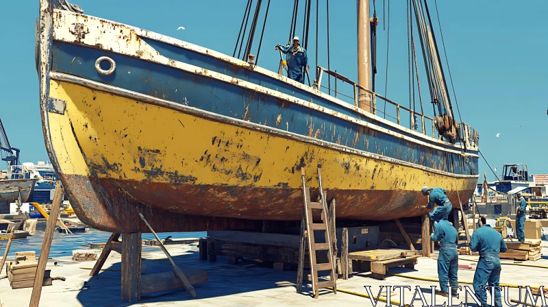 AI ART Shipyard Boat Maintenance