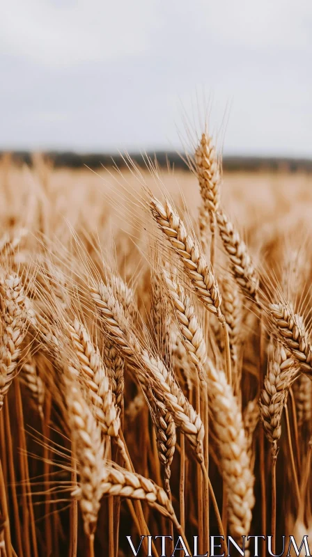 AI ART Harvest-Ready Golden Wheat Field