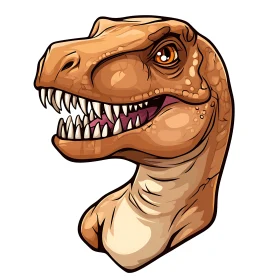 Fierce T-Rex Cartoon Artwork