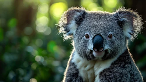 Koala Amidst Forest Light