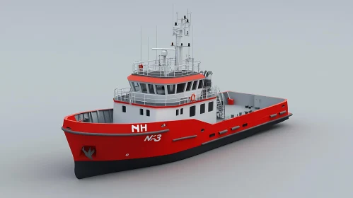 Maritime Vessel Tugboat NH NK3