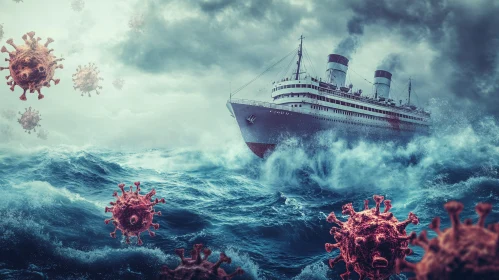 Ship Amidst Giant Viruses in Stormy Seas