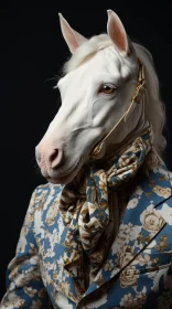 Man Dressed as Horse - A Unique Blend of Realism and Fantasy