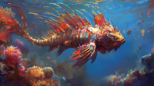 Vivid Fantastical Fish Amidst Lush Coral Reefs