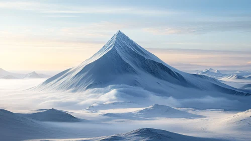 Serene Winter Mountain Landscape