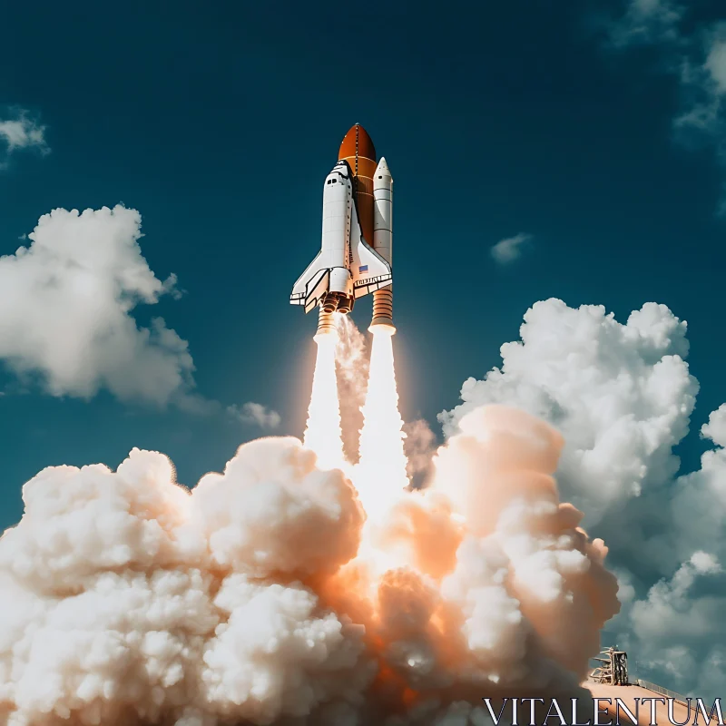 Space Rocket Launch AI Image