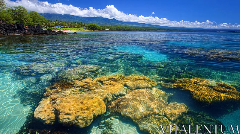 Pristine Coastal Waters and Stunning Coral Reefs AI Image