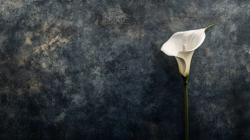 Graceful White Lily in Bloom