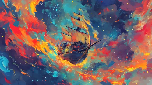 Fantastical Voyage Through Fiery Clouds