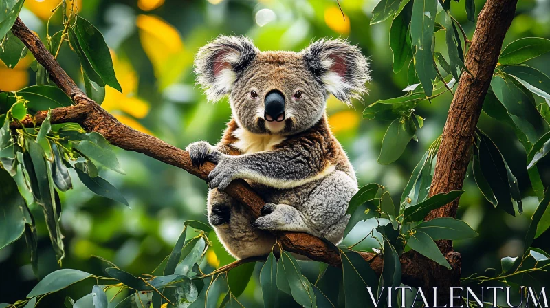 Koala Amongst Eucalyptus Leaves