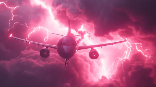 Aircraft in a Stormy Sky