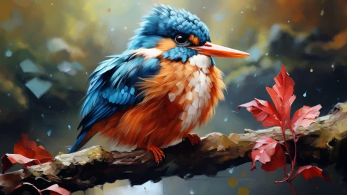Charming Bird Illustration: Colorful Fantasy Meets Speedpainting