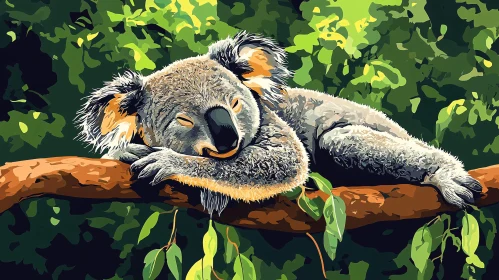 Serene Koala in the Wild