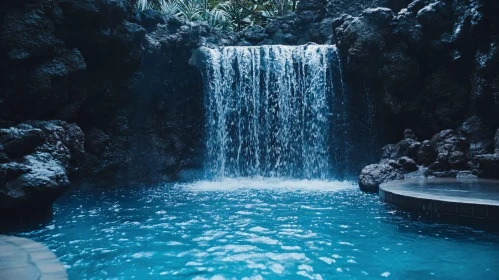 Stunning Waterfall in a Tropical Paradise