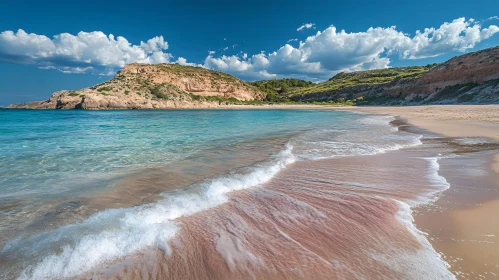 Tranquil Beach Scenic View