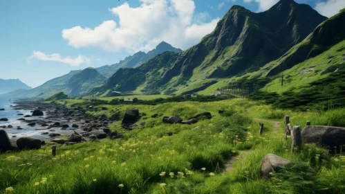 Nature-Inspired Landscape: Grasses and Mountains in Cryengine Style