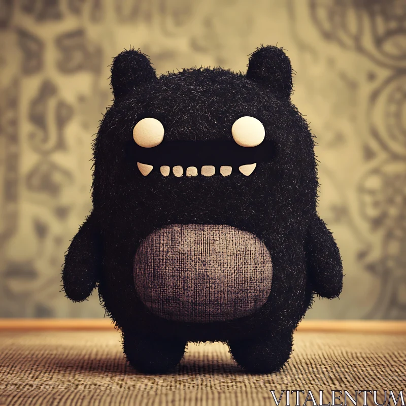 Cute Monster Stuffed Animal AI Image