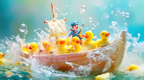 Toy Sailor and Rubber Ducks