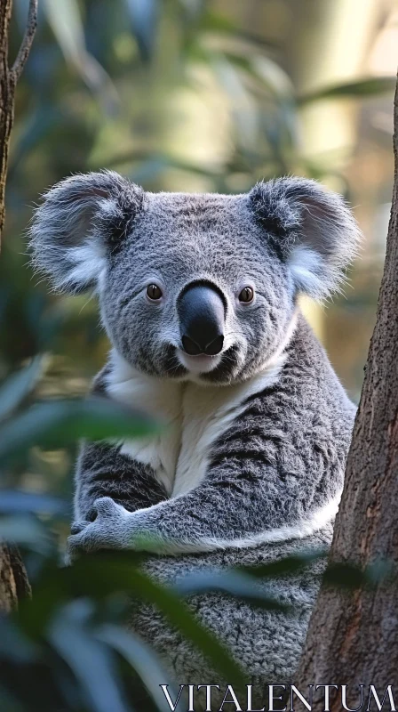 AI ART Koala in its Natural Habitat