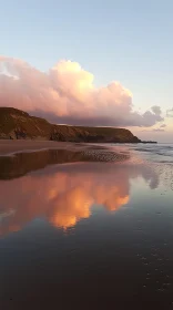 Serene Beach at Sunset