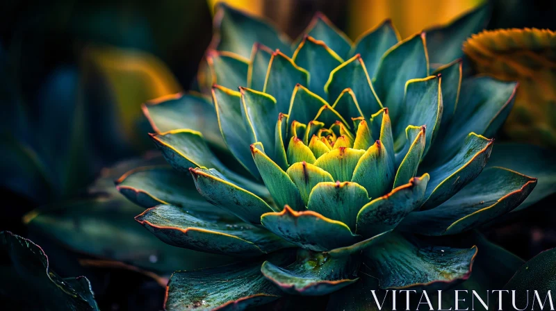 AI ART Detailed Botanical Succulent Image