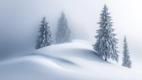 Tranquil Snowy Forest Scene