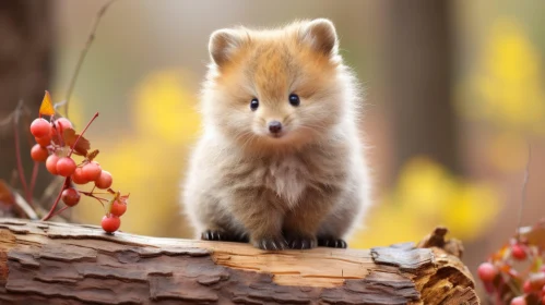 Cute Fox in Forest - An Ode to Innocence and Nature