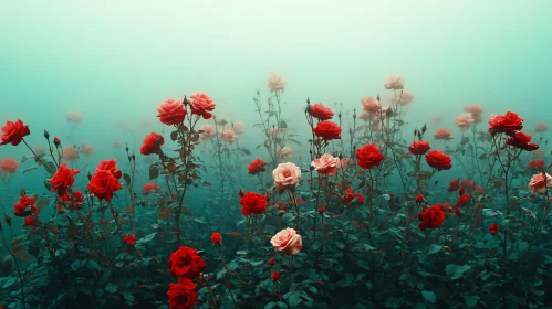 Serene Misty Rose Garden