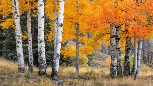 Autumn Aspen Grove