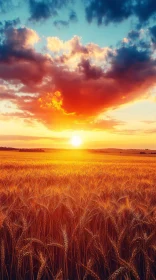 Golden Field Sunset