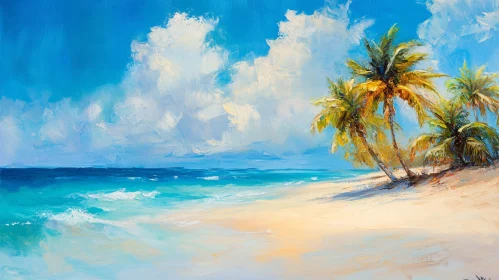 Serene Tropical Beach Scene