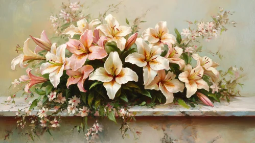 Graceful Lily Arrangement Art