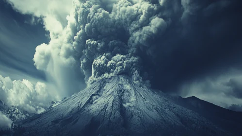 Majestic Volcanic Eruption