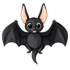 Cute Cartoon Bat Illustration