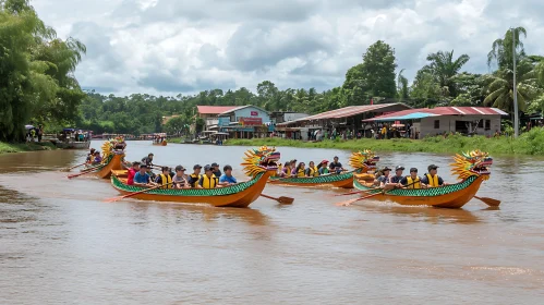 Exciting Dragon Boat Competition