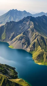 Majestic Peaks and Tranquil Lake