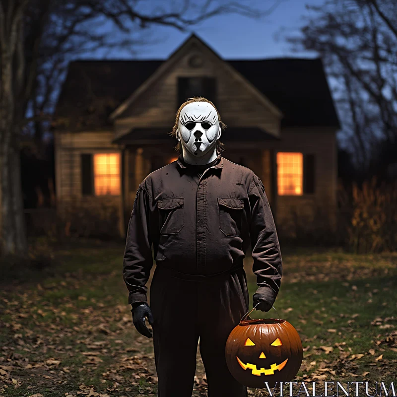 Mysterious Masked Halloween Guardian