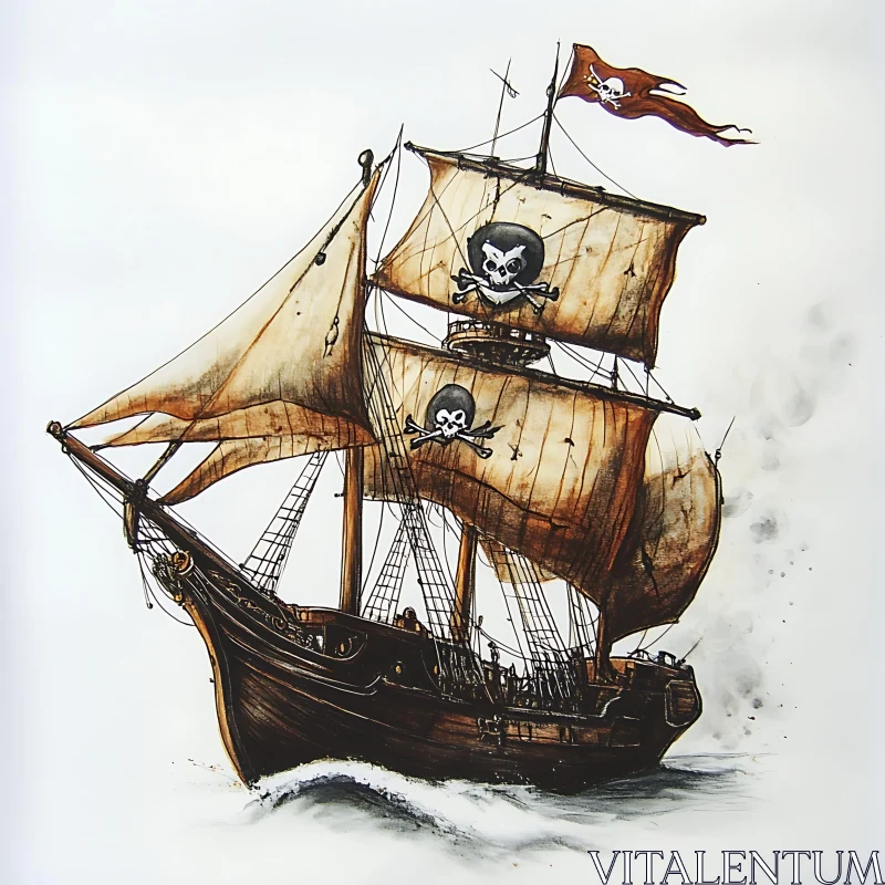Nautical Adventure: Antique Pirate Vessel