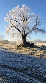 Frozen Tree in Morning Light