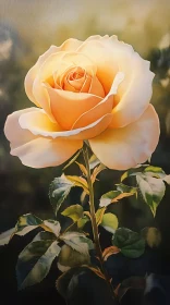 Yellow Rose with Delicate Petals