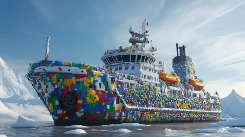 Arctic Voyage of a LEGO-like Ship