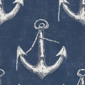 Vintage Nautical Anchor Pattern