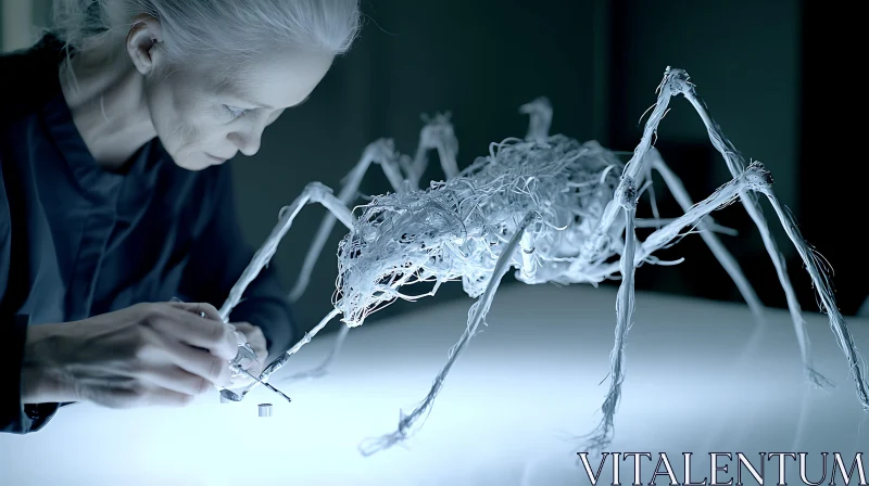 AI ART Wire Insect Art: Crafting a Detailed Sculpture