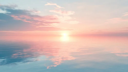 Peaceful Sunset Over Calm Waters