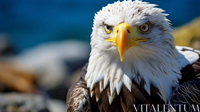 Majestic Bald Eagle Imbued with Transcendentalist Themes AI Image